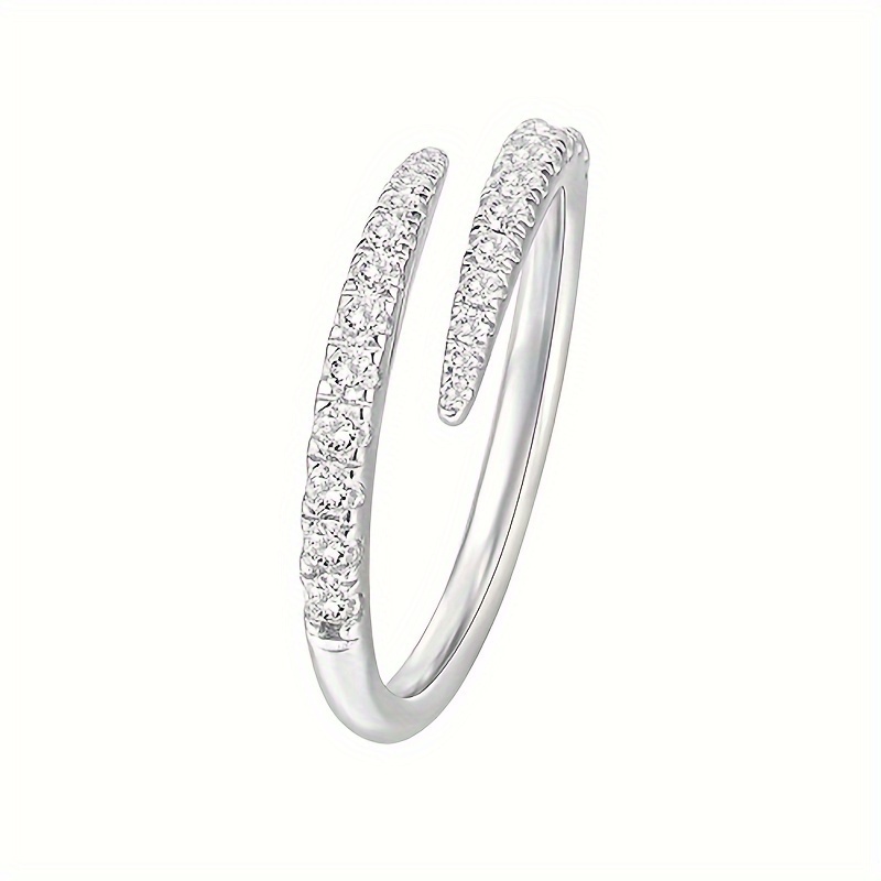 Adjustable Golden Plated Women's Engagement Ring Jewelry
